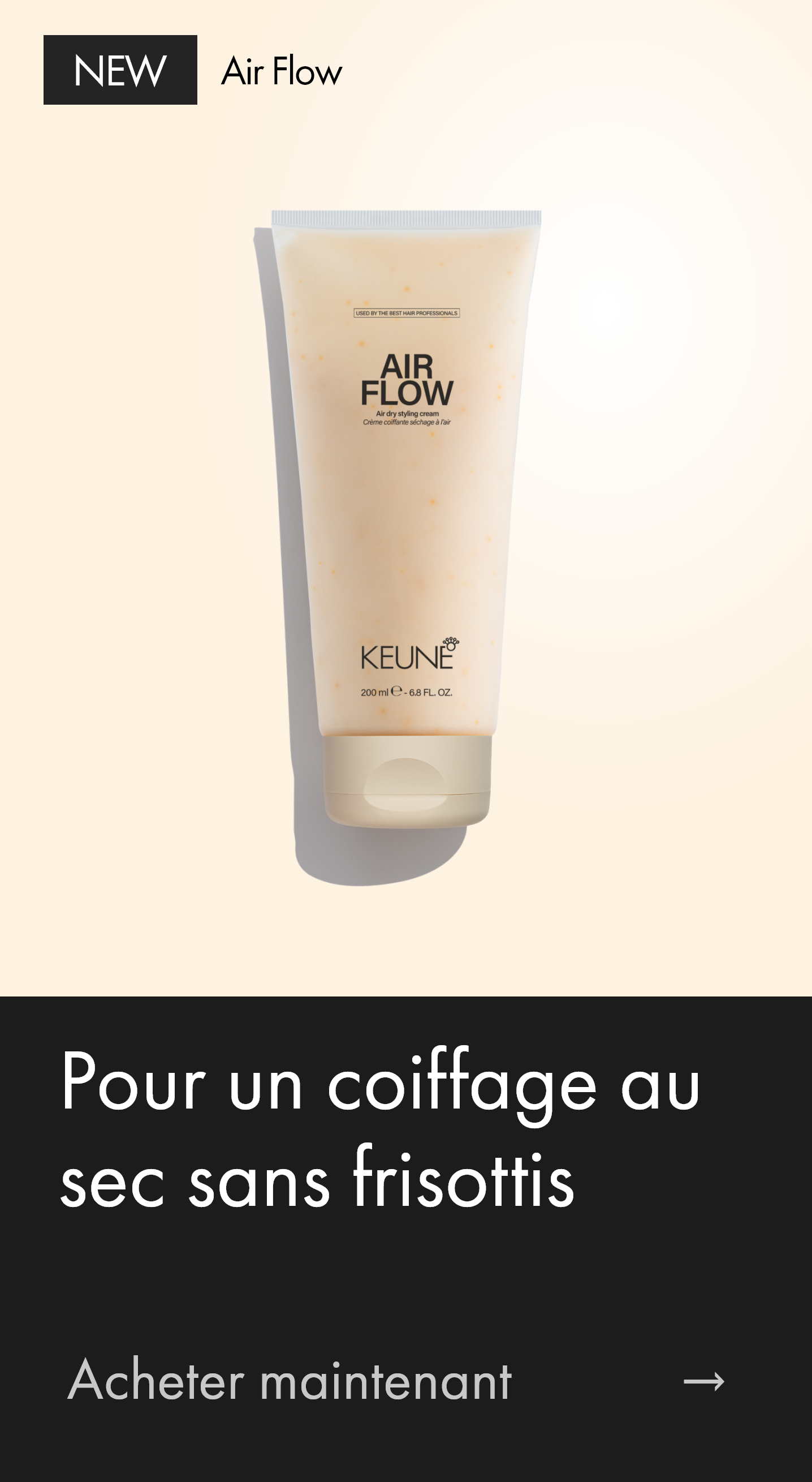Air Flow | Crème coiffante pour séchage à l’air libre