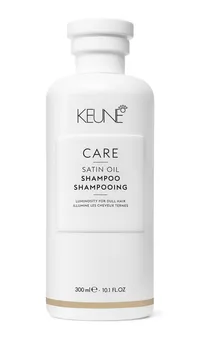 Le Satin Oil Shampoo est idéal pour les cheveux secs et ternes. Avec sa formule innovante et légère, il laisse les cheveux frais, sains et brillants. Disponible sur Keune.ch.