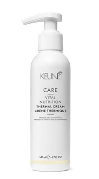 Give your dull and dry hair new vitality with Keune CARE VITAL NUTRITION THERMAL CREAM. Protectant for heat when styling with a flat iron, curling iron, and hairdryer. On keune.ch.