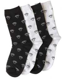 Keune socks black/white 40-43 2 pairs