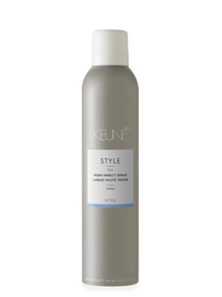 STYLE HIGH IMPACT SPRAY: Extra strong hold and 24-hour fixation for your hair styling. Discover this ideal hairspray on keune.ch.