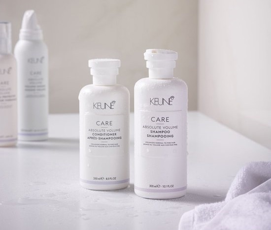 Keune Care Absolute Volume - Volumengebendes Shampoo und Conditioner für geschmeidiges Haar auf keune.ch