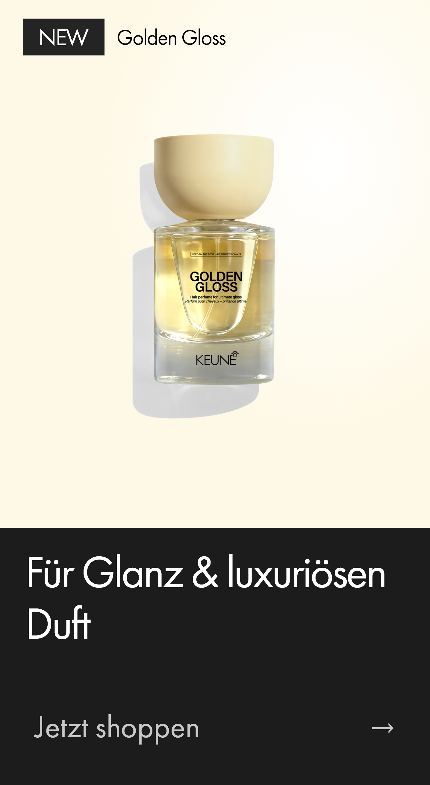 Golden Gloss | Luxuriöses, öl-infundiertes Haarparfüm