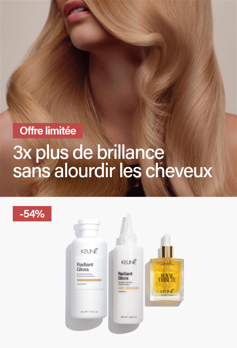Offre spéciale – Éclat capillaire avec le set de produits Keune.