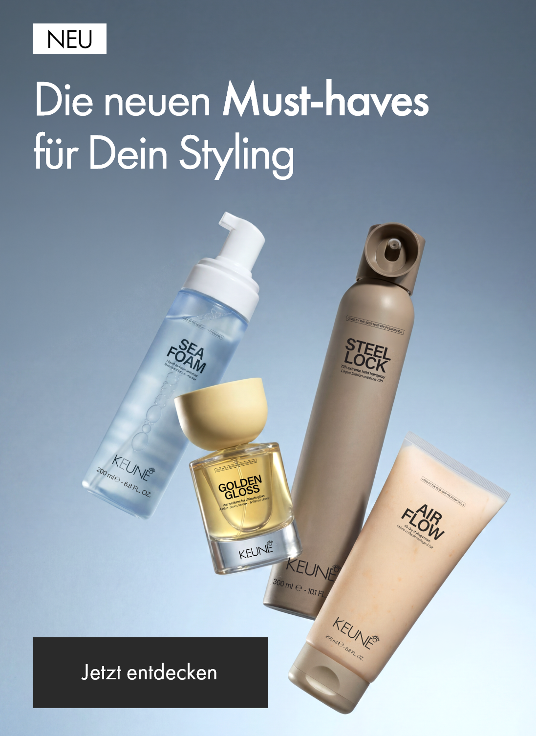Keune New Style | Haarprodukte für perfektes Haarstyling