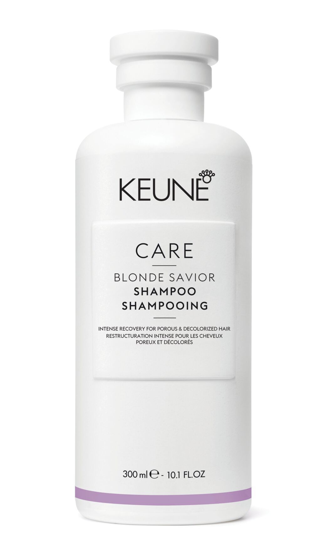 Repair and care for your blonde hair with Care Blonde Savior Shampoo. It strengthens, moisturizes, and minimizes hair breakage. Learn more about it now on keune.ch!