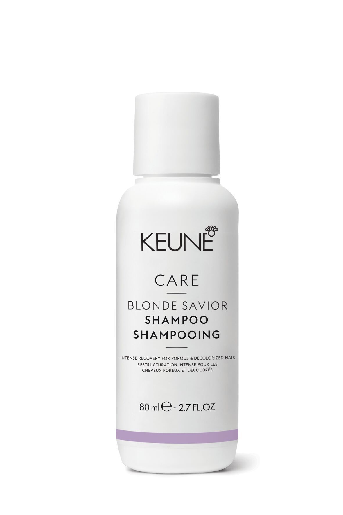 Repair and nourish your blonde hair with Care Blonde Savior Shampoo. It strengthens, moisturizes, and reduces hair breakage. Learn more on keune.ch!