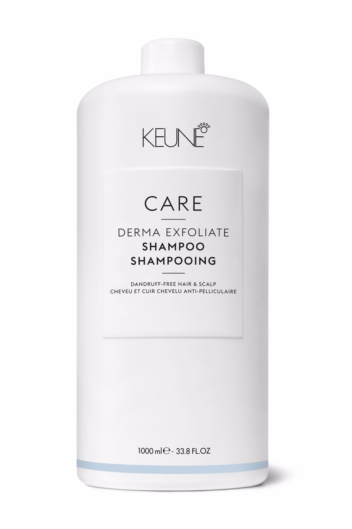 Entdecke unser Derma Exfoliate Shampoo ohne Silikone, das Schuppen bekämpft. Beruhigt die Kopfhaut, beseitigt sichtbare Schuppen und fördert gesundes Haar. Jetzt auf keune.ch ausprobieren!