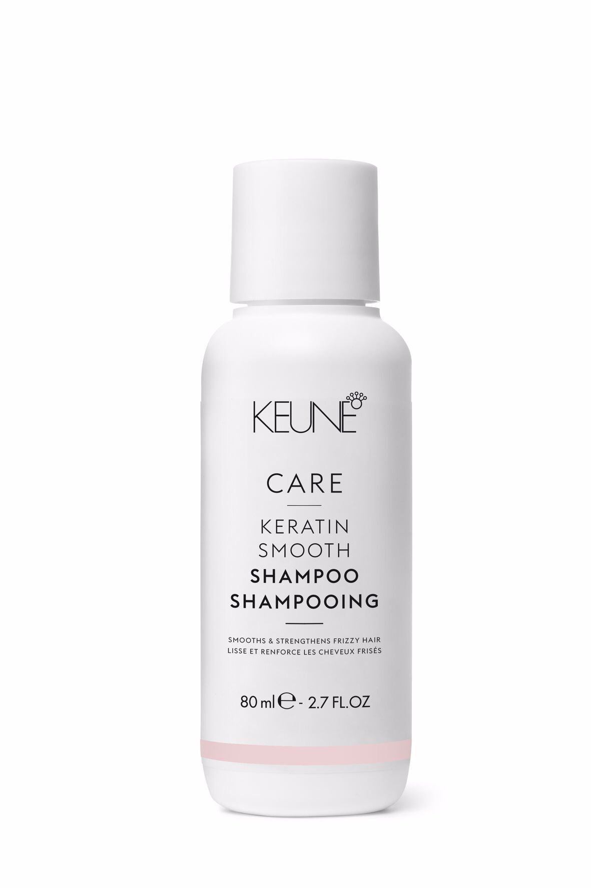 Experience smooth, frizz-free hair thanks to Keratin Smooth Shampoo. This hair care product nourishes, moisturizes, and strengthens dry hair. Explore the advantages of keratin. Available on keune.ch.