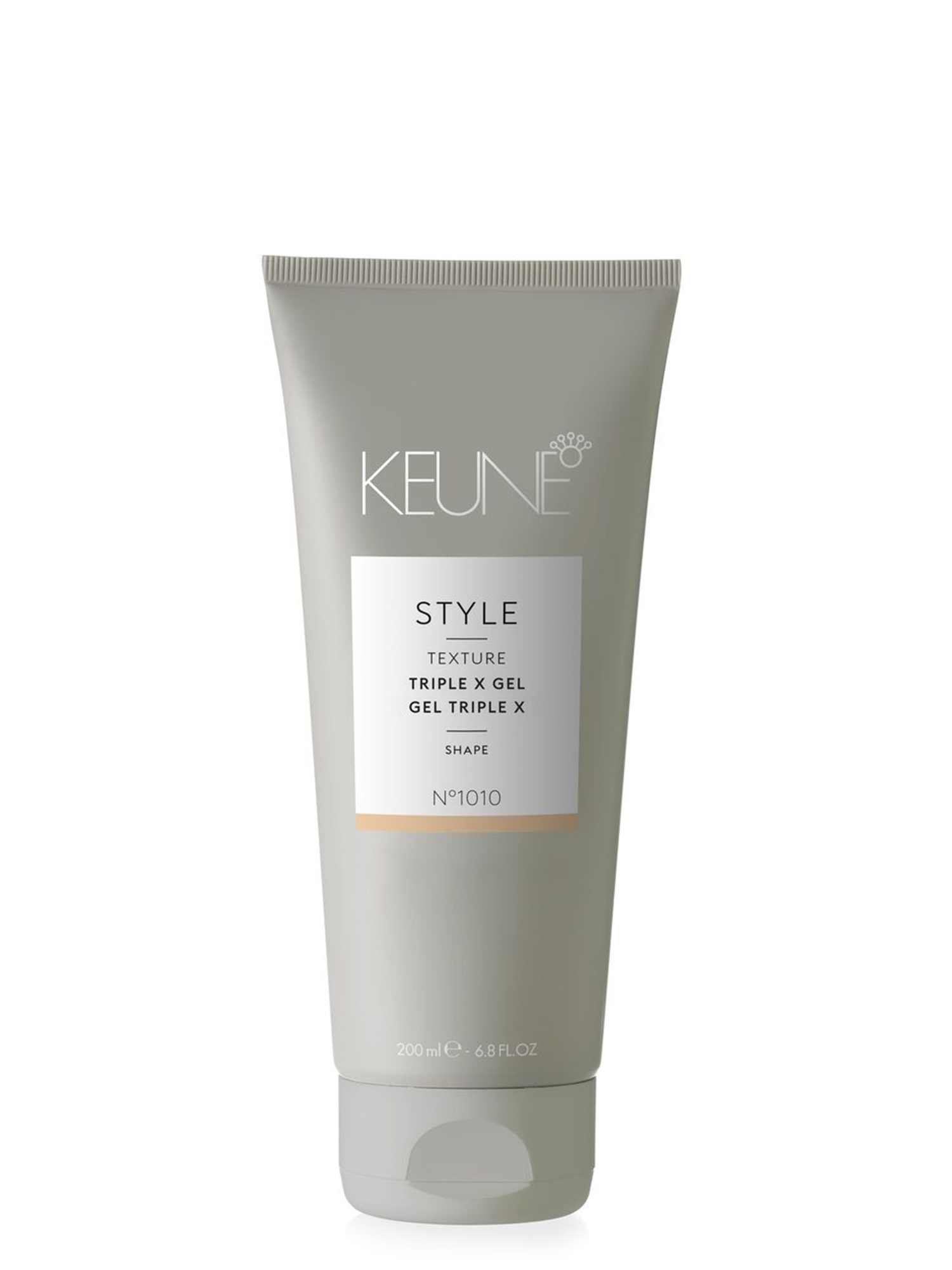STYLE TRIPLE X GEL by Keune: This hair gel provides extreme hold and shape. Ideal for short hairstyles, with texture, definition, and radiant shine. Available now on keune.ch!