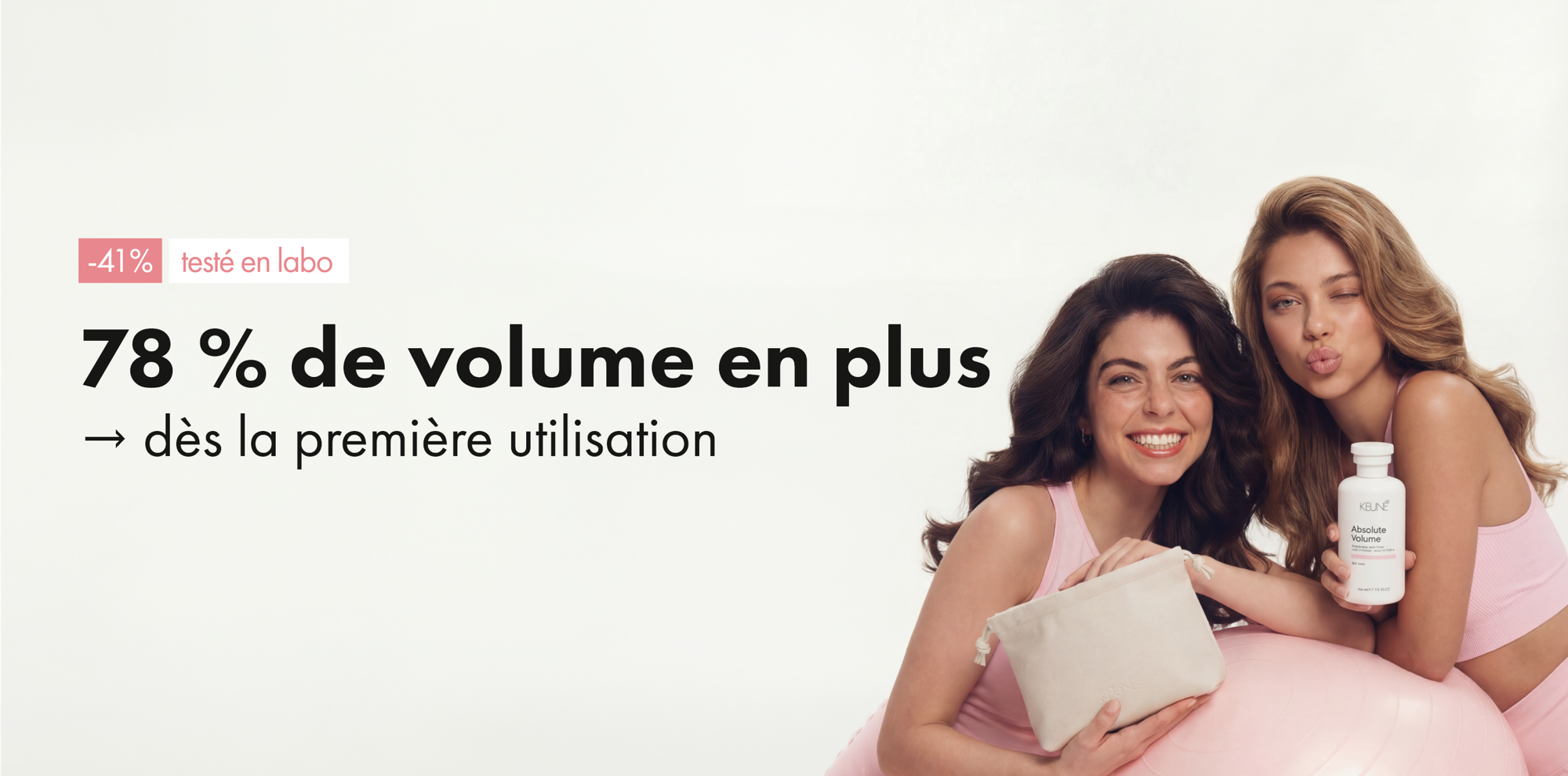 Coffret cadeau Keune Volume avec shampoing, après-shampoing et trousse de toilette pour cheveux fins