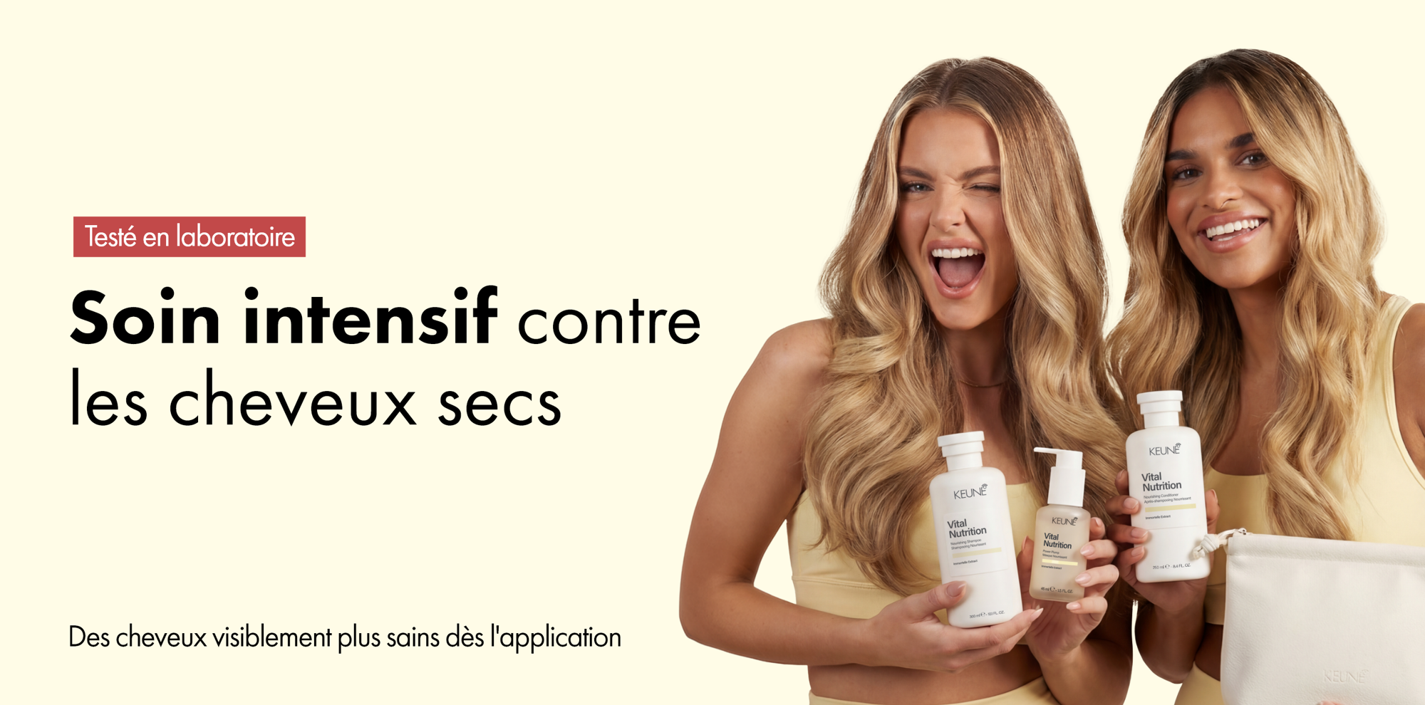 Soin intensif pour cheveux secs et abîmés ! Répare les cheveux secs