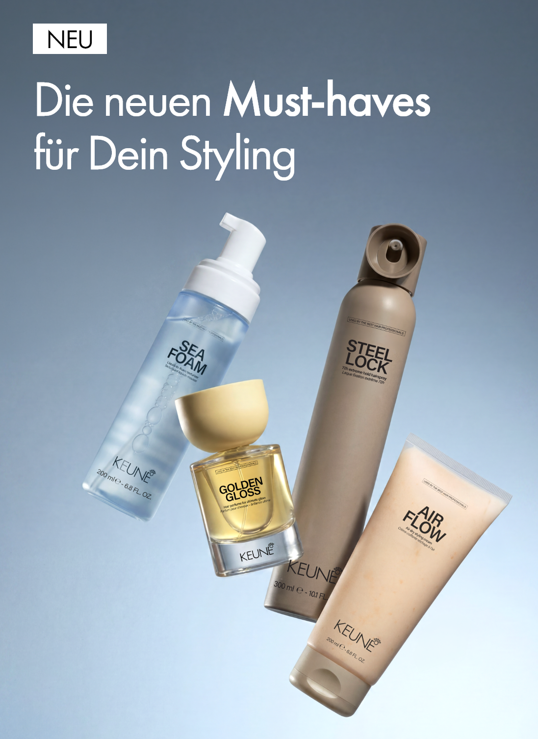 Keune New Style | Haarprodukte für perfektes Haarstyling