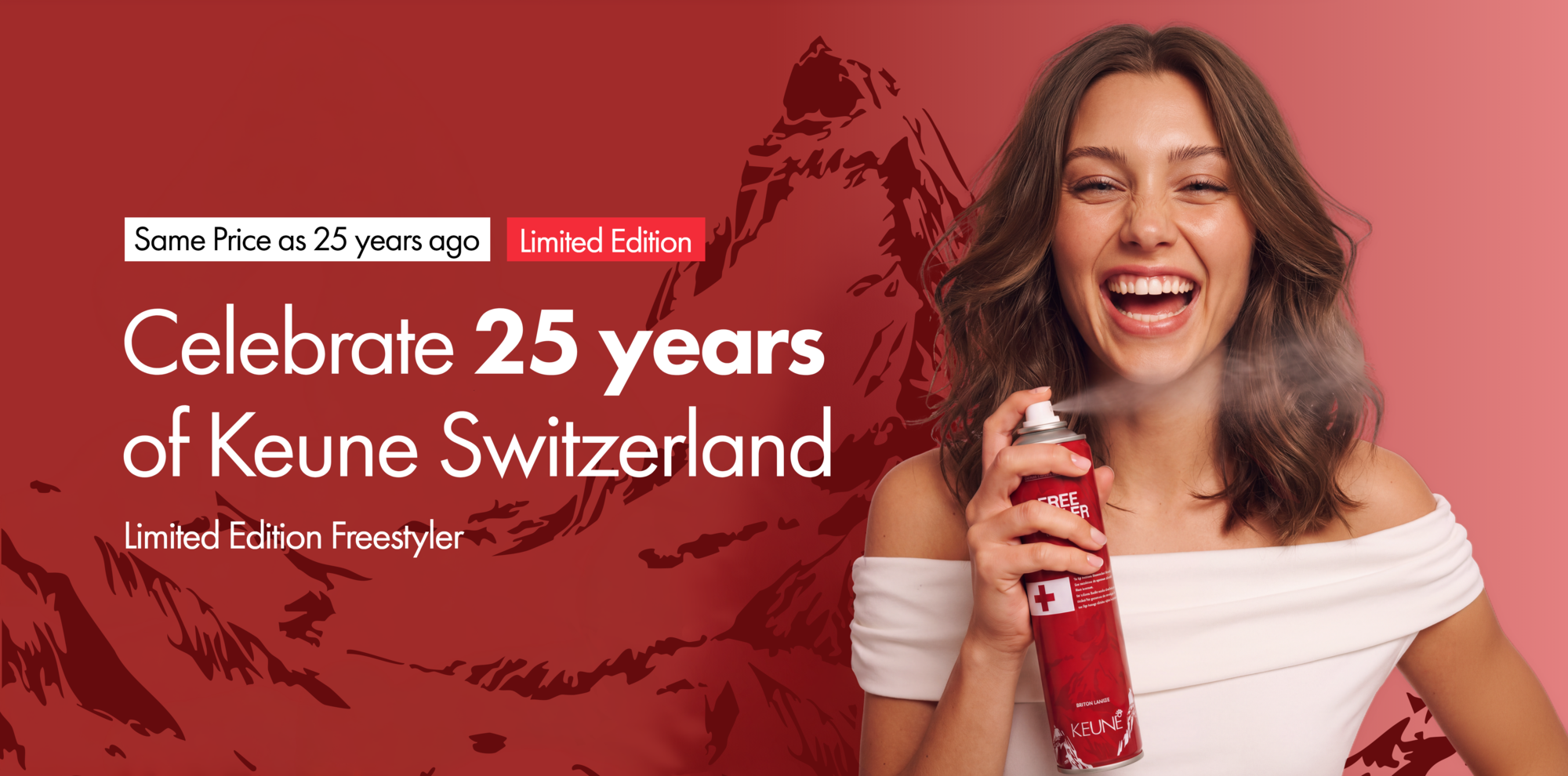 Celebrate 25 years of Keune Switzerland with the Freestyler Limited Edition. Shop now at keune.ch