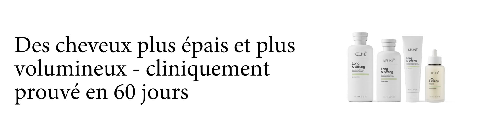 Obtenez des cheveux denses et protégés avec le shampooing sans sulfate Keune.