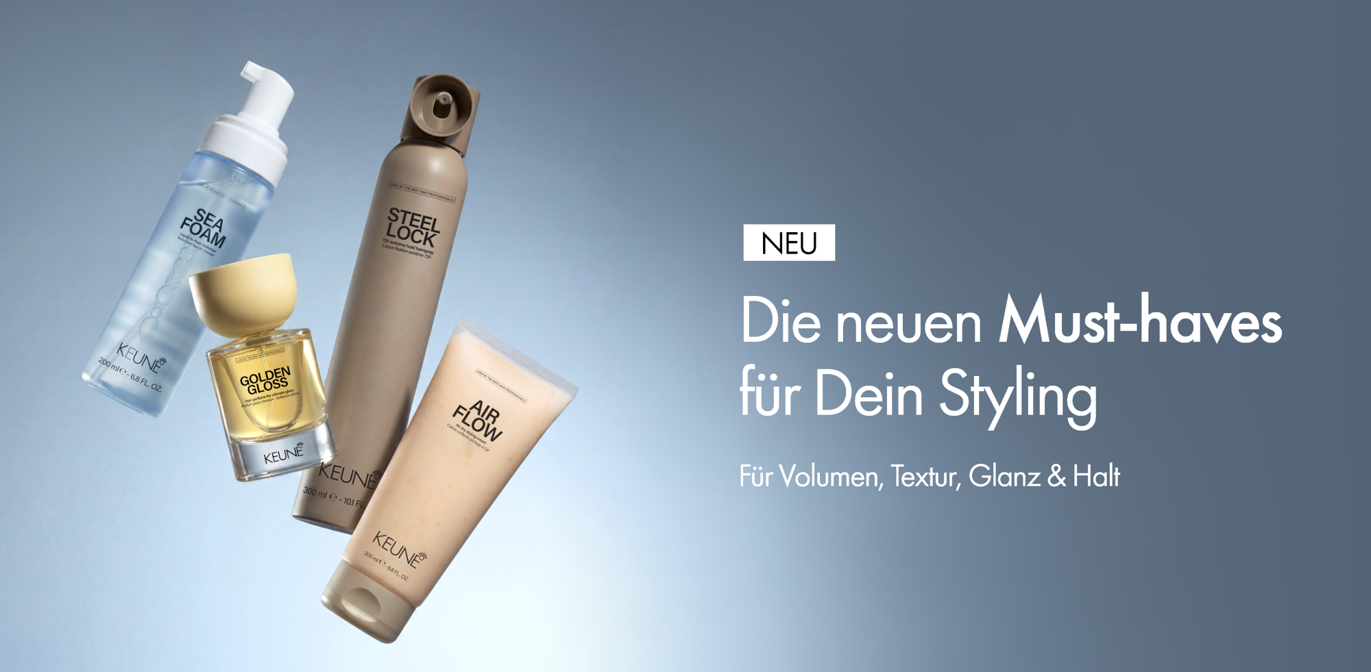 Keune New Style | Haarprodukte für perfektes Haarstyling