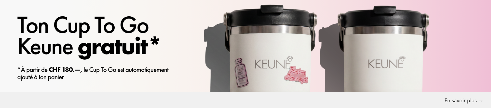 Keune Cup To Go | Bouteille isotherme en acier inoxydable