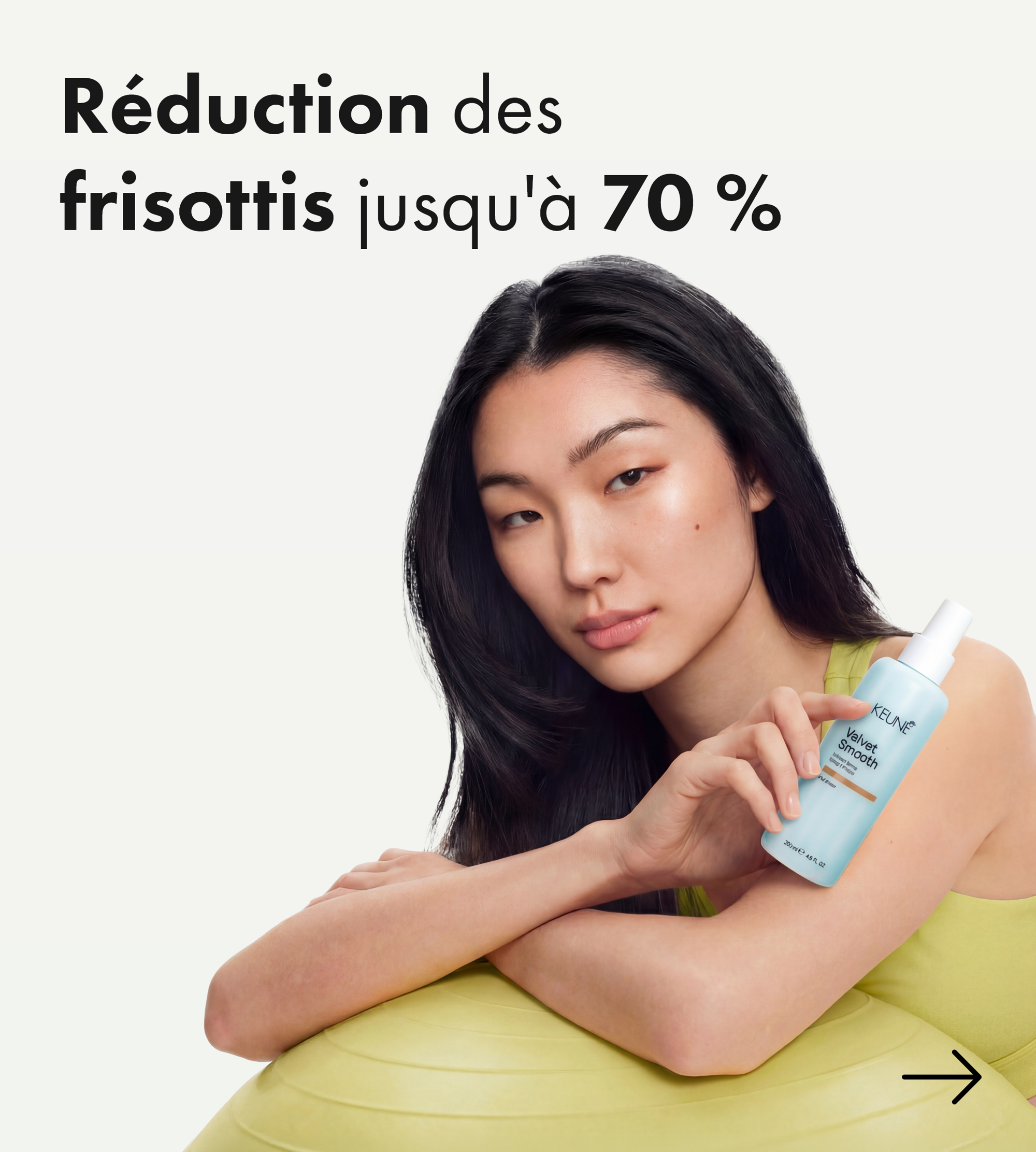 Obtenez des cheveux sans frisottis avec le shampooing, l'après-shampooing et le masque capillaire Keune Velvet Smooth