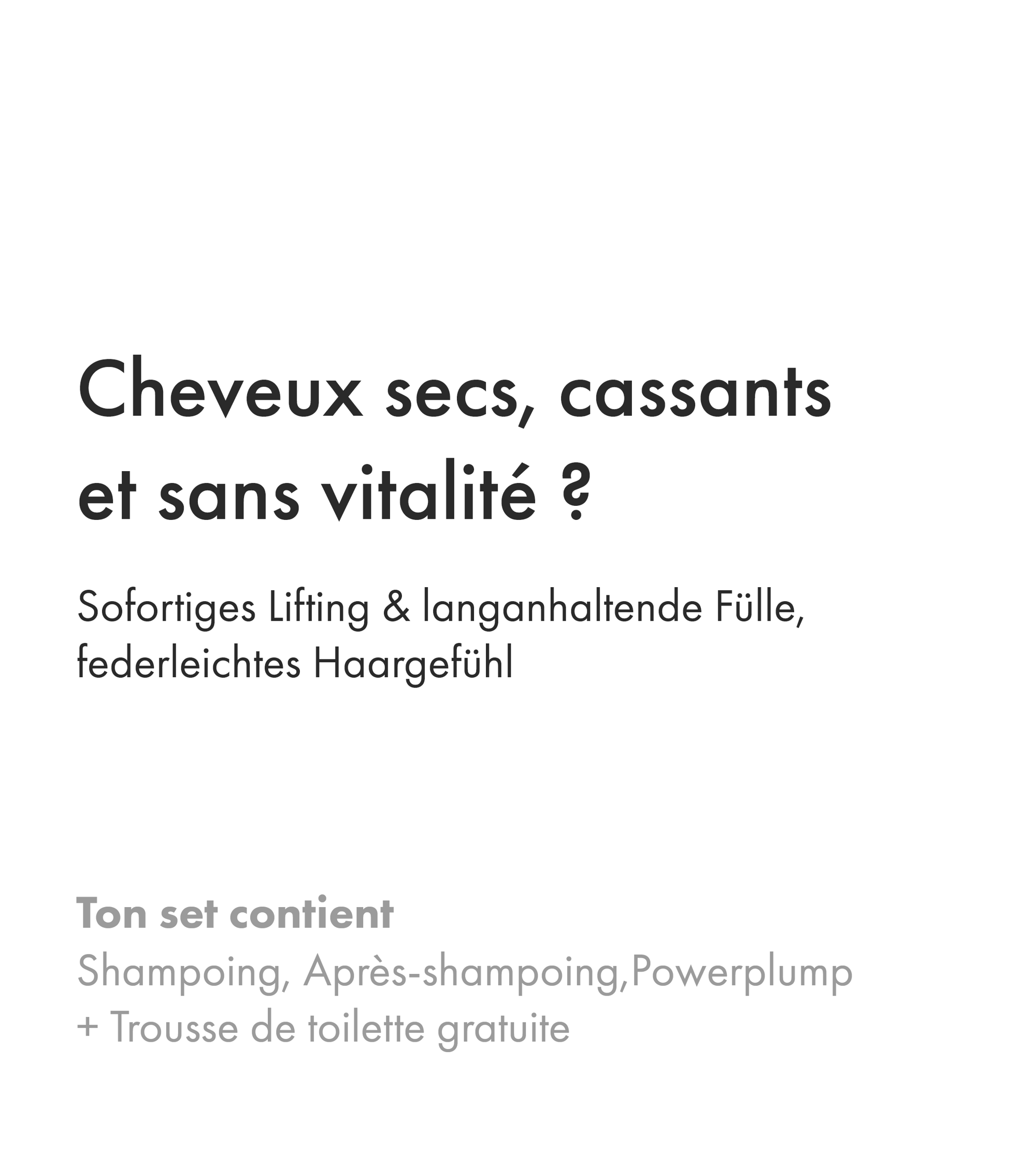 Nos produits premium nourrissent et hydratent avec excellence. Découvrez le Shampooing, Après-shampooing et Masque Keune Vital Nutrition pour cheveux secs.